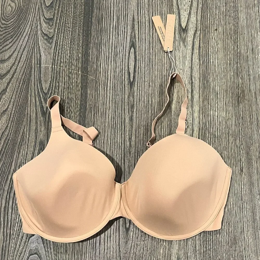 NWT Skims Fits Everybody T-Shirt Demi Bra Flexible Underwire Orche Size 44DD
